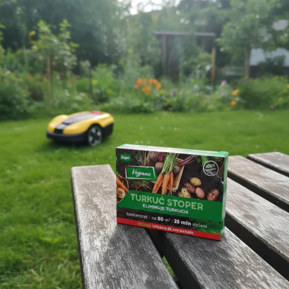 Turkuć Stoper 25 MLN – nicienie na turkucia i inne szkodniki – Vegano Turkuc_Stoper_na_trawniku_w_ogrodzie