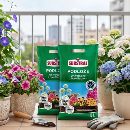Podłoże uniwersalne z nawilżaczem – Substral 10 l (Zestaw 2 sz.)