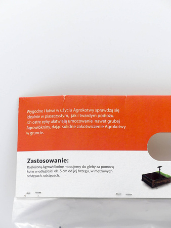 Szpilki Do Mocowania Agrowłókniny – Czarne – 24 szt.