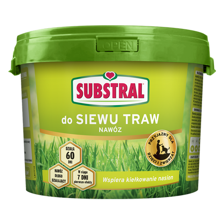 Nawóz do siewu trawy (do zakładania trawnika) – 60 Dni – 10 kg Substral