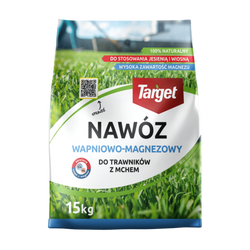 Nawóz do trawnika Z mchem wapniowo-magnezowy z dużą ilością magnezu – 15 kg Target