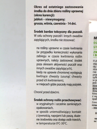 Miedzian Extra 350 SC do jabłoni, gruszy, wiśni i czereśni – parch jabłoni, zaraz ogniowa i rak bakteryjny – 15 ml Target