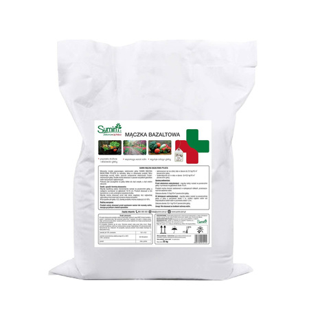 Mączka bazaltowa – nawóz mineralny – na szkodniki roślin – 25 kg Sumin