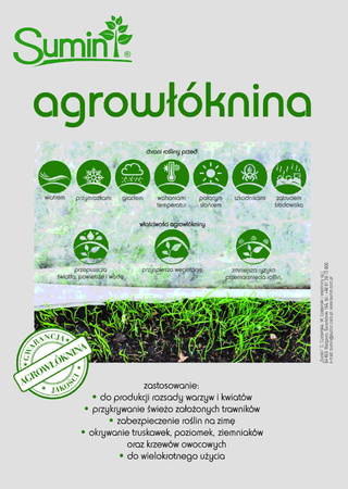 Agrowłóknina Biała – 1,5x10 m Sumin