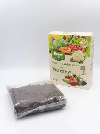 Ekologiczny nawóz do warzyw (pomidorów, papryki, bakłażana, marchwi, kapustnych i sałaty) – 1 kg Target