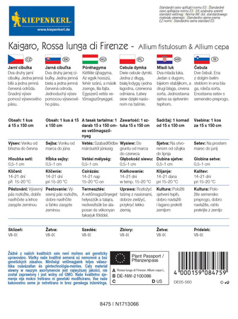 Cebula Dymka – 2 Odmiany Na Taśmie – Kiepenkerl