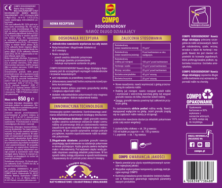 Nawóz do rododendronów długo działający – 850 g Compo