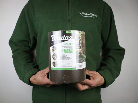 Taśma Ogrodzeniowa – Brązowa – 19 cm x 35 m Bradas