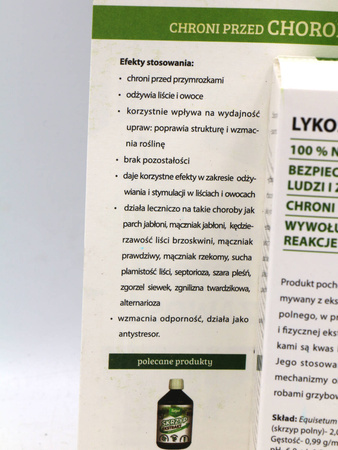 Lykos skrzyp polny ekstrakt na choroby – parch jabłoni, mączniak, kędzierzawość liści brzoskwini, szara pleśń – 50 ml Target