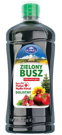Nawóz Zielony Busz z miedzią, mydłem Himal i piołunem – nawóz dolistny – 500 ml Himal