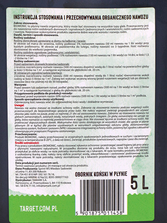 Płynny Obornik Koński – 5 l Target