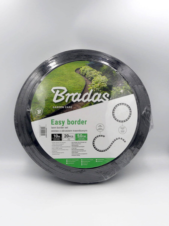 Obrzeże Trawnikowe CZARNE + Kotwy – 5 cm x 10 m Bradas