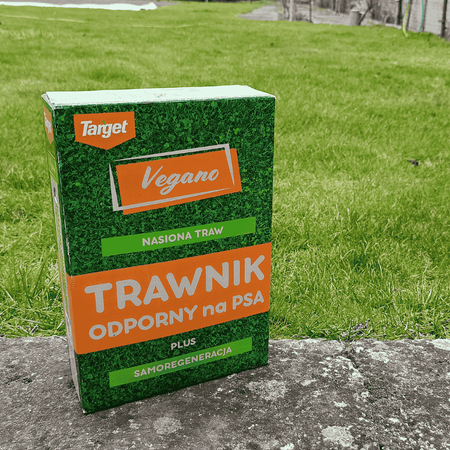 Trawnik odporny na psa – nasiona traw z mikrokoniczyną 1 kg Vegano