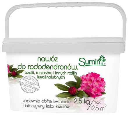 Nawóz do roślin kwaśnolubnych – do rododendronów, azalii i wrzosów – 2,5 kg Sumin