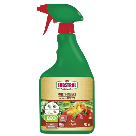Multi-Insekt zwalcza szkodniki roślin – mszyce, przędziorki, miseczniki, mączliki, wełnowce – Naturen – 750 ml Substral