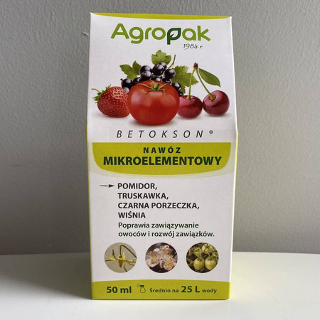Betokson – Nawóz Wspomagający Zawiązywanie Owoców – 50 ml Agropak