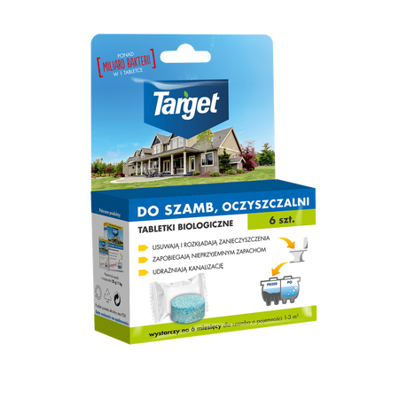 Tabletki Biologiczne Do Szamba i Oczyszczalni – 6 szt. Target