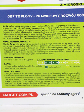 Nawóz do borówek z mikroelementami – 4 kg Target