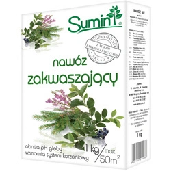 Nawóz zakwaszający do borówek, iglaków, hortensji – 1 kg Sumin