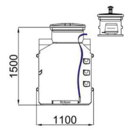 Kompostownik Wodny Bio Easy Flow WIRO – 850 l Haba