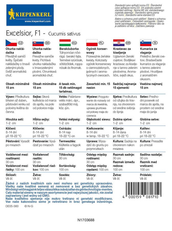 Ogórek Gruntowy 'Excelsior' F1 – Konserwowy – Kiepenkerl