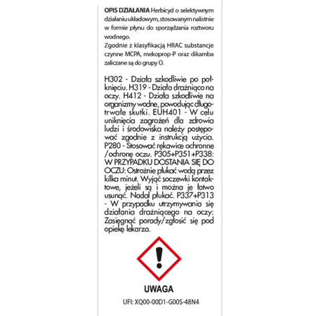 Chwastox Nowy Trio 390 SL – zwalcza chwasty na trawnikach – 20 ml Target