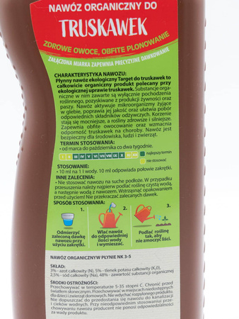Ekologiczny nawóz do truskawek w płynie wspierający plonowanie – 1 l Target