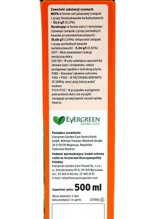 Mniszek Ultra 070 EW – Zwalcza Chwasty Na Trawniku – 500 ml Substral