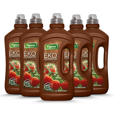  Zestaw Ekopomidor Vegano – 5x1 l Naturalny Nawóz Ekologiczny (50 % taniej )