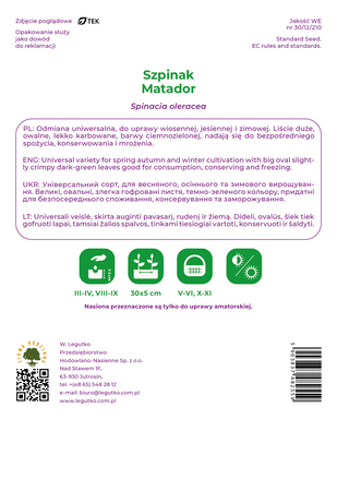 Szpinak Matador 10 g Legutko