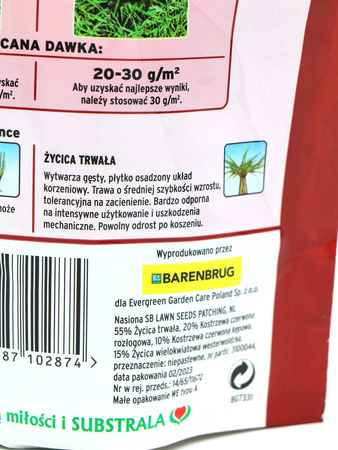 Trawa Samo Zagęszczająca – Renowacyjna – 250 g Substral