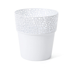 Osłonka Doniczka Ø145 mm Rosa – Biała – Lamela