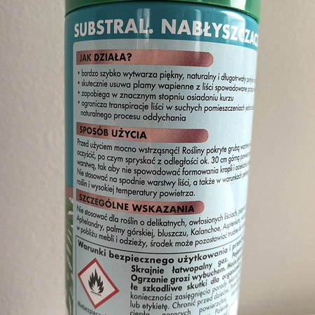 Nabłyszczacz do liści w sprayu – 200 ml Substral