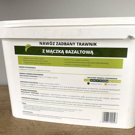 Nawóz do trawnika z mączką bazaltową dostarczający mikroelementami – 8 kg Target