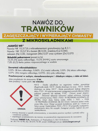 Nawóz do trawnika zagęszczający murawę – 8 kg Target