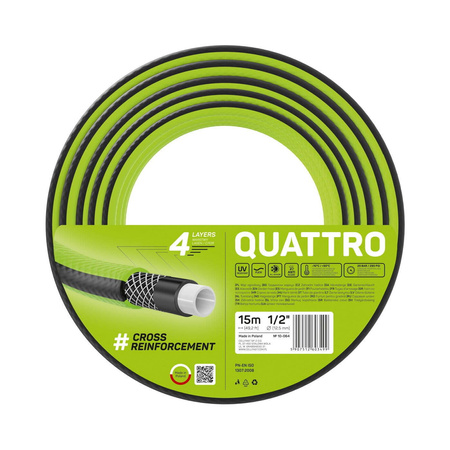 Wąż Ogrodowy QUATTRO – 1/2" 15 m – 10-064 Cellfast