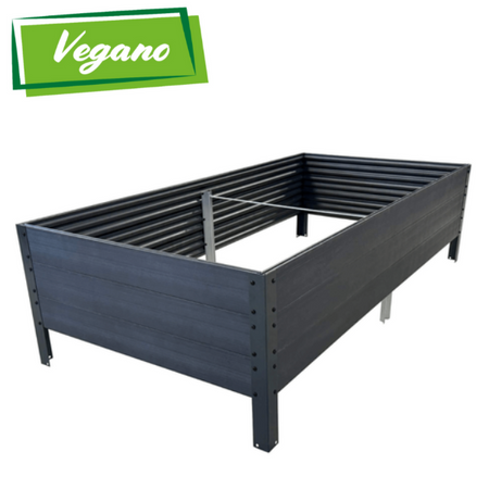 Warzywniak – podwyższana grządka – szary GPPS – Vegano – 150 x 75 x 30 cm