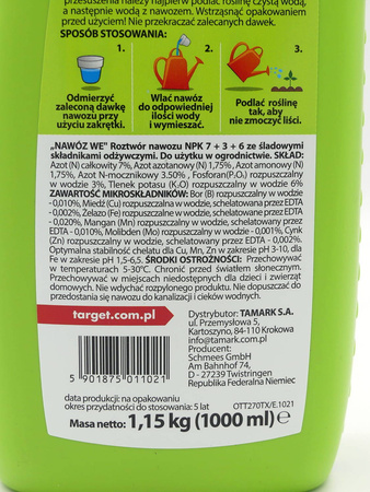 Nawóz Do Traw Ozdobnych – Płynny – 1 l Target