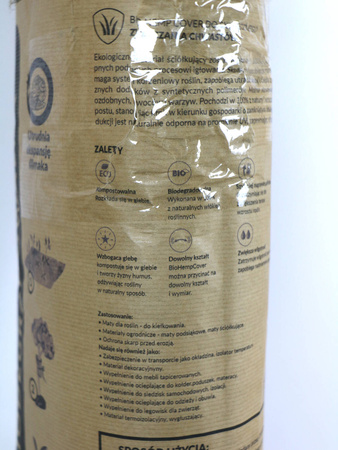 Włóknina Do Ściółkowania BIO Hemp Cover – 0,8x5 m Agrimpex