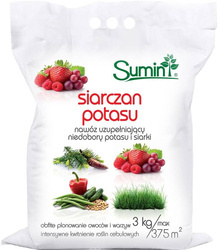 Siarczan potasu – do upraw wymagających potasu i siarki (warzyw, trawnika, owoców) – 3 kg Sumin
