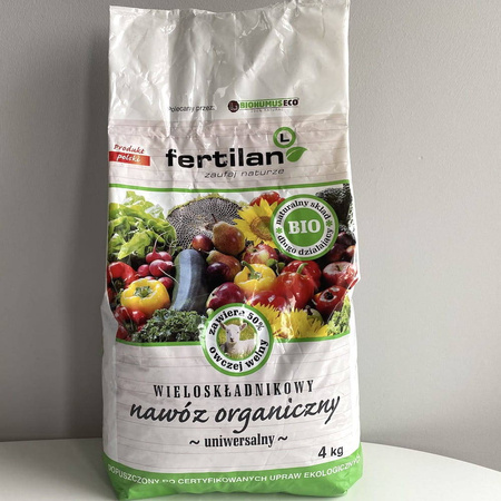 Nawóz Naturalny Z Wełną Owczą – Uniwersalny – 4 kg Fertilan L