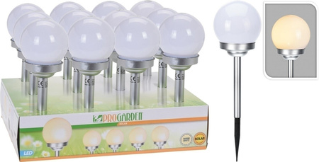 Lampa Solarna LED – Biała Kula – 10 cm
