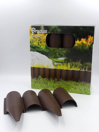 Obrzeże Palisada GRAFITOWE – 2,5 m Bradas