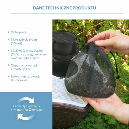 Pułapka Na Komary BG Mosquitarie + BG Booster CO2 – Biogents