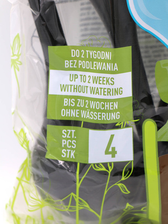 Bańki Kule Nawadniające Dla Roślin – Czarne – 4 szt. Biogród