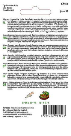 Mizuna – Japońska Musztarda Zielona – Torseed