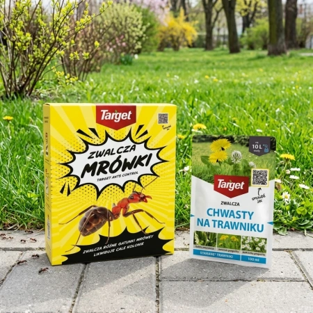 Ants Control – Granulat Na Mrówki – 1 kg Target + Starane Trawniki – zwalcza chwasty na trawniku – 100 ml Target (ZESTAW)