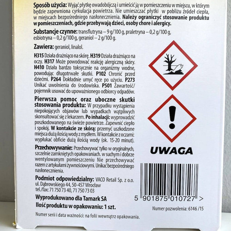 Płytka Na Owady – Owadobójcza – Target