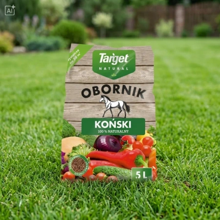 Obornik koński granulowany – nawóz do warzyw, owoców i trawnika – 5 l Target