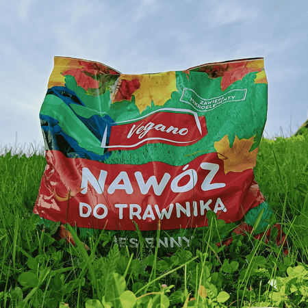 Jesienny nawóz do trawnika z mączką bazaltową – 16 kg (2x8 kg) Vegano